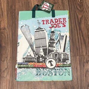 Trader Joe's BOSTON Mystery Bag Reusable Tote Bag